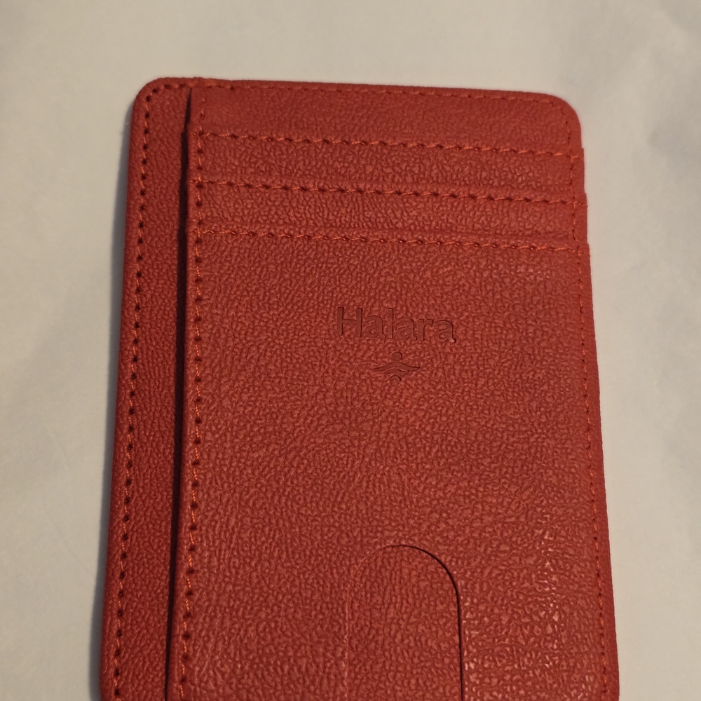 Halara Slim Card Holder Wallet – Red – New Without Tag